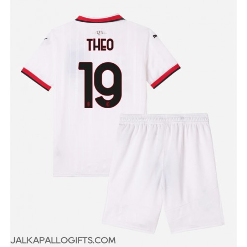 AC Milan Theo Hernandez #19 Vieras Peliasu Lasten 2024-25 Lyhythihainen (+ Lyhyet housut)